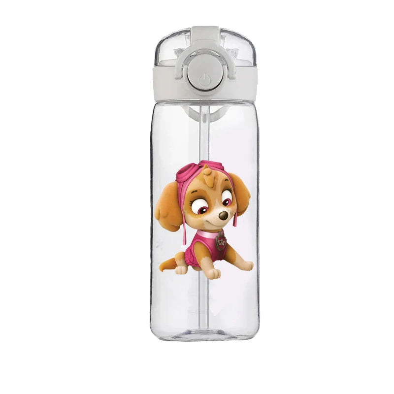 PAW Patrol Chase Cup Clear Brand High Quality Water Bottle Outdoor Sport Leak Proof Plastic School Water Bottle for Kids 400ML