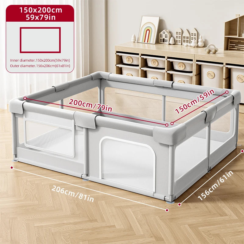Large Baby Playpen for Children with Foam Protector Baby Playground for 0~6 Years Old Kids Ball Pit Playpen Indoor Baby Safety F