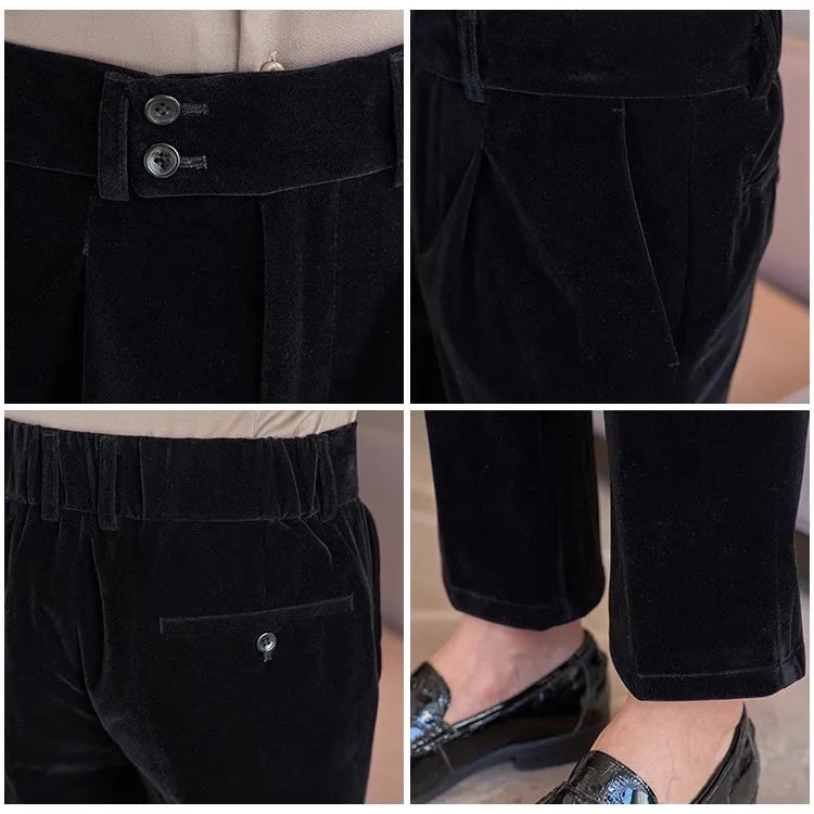 Pantalon de costume velours