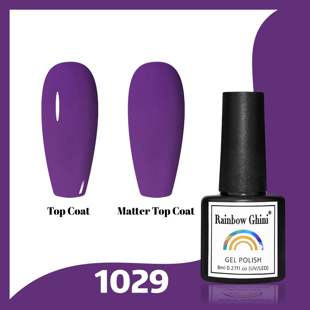 Gel Vernis à ongles semis permanents Paillettes 8Ml 150 couleurs