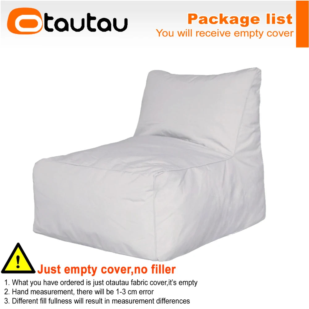 OTAUTAU Outdoor Oxford Bean Bag Lounger Cover Swim Pool Float Sofa Bed Pouf SF508【No Filler!Need To Buy Filler By Yourself !】