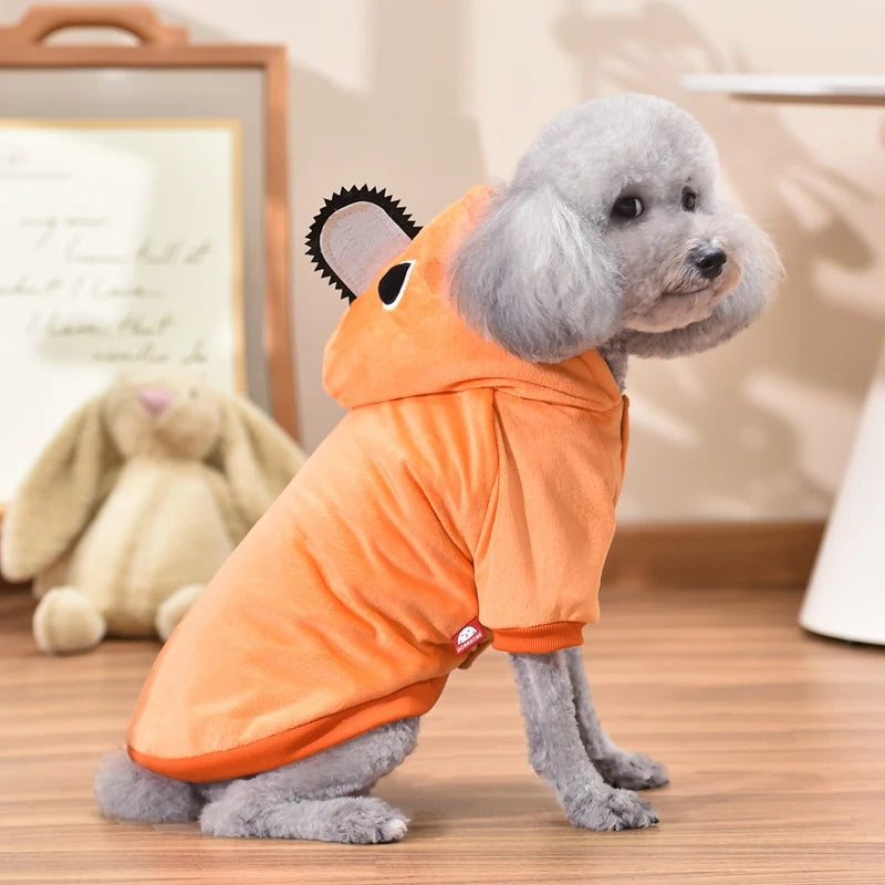 Orange Pet Apparel For Small Medium Large Dogs Funny Autumn Winter Cat Corgi French Bulldog Yorkie Hoodie Clothes XS 6XL Stuff