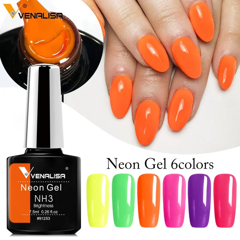 Vernis à ongles en gel néon  pour manucure 7,5 ml