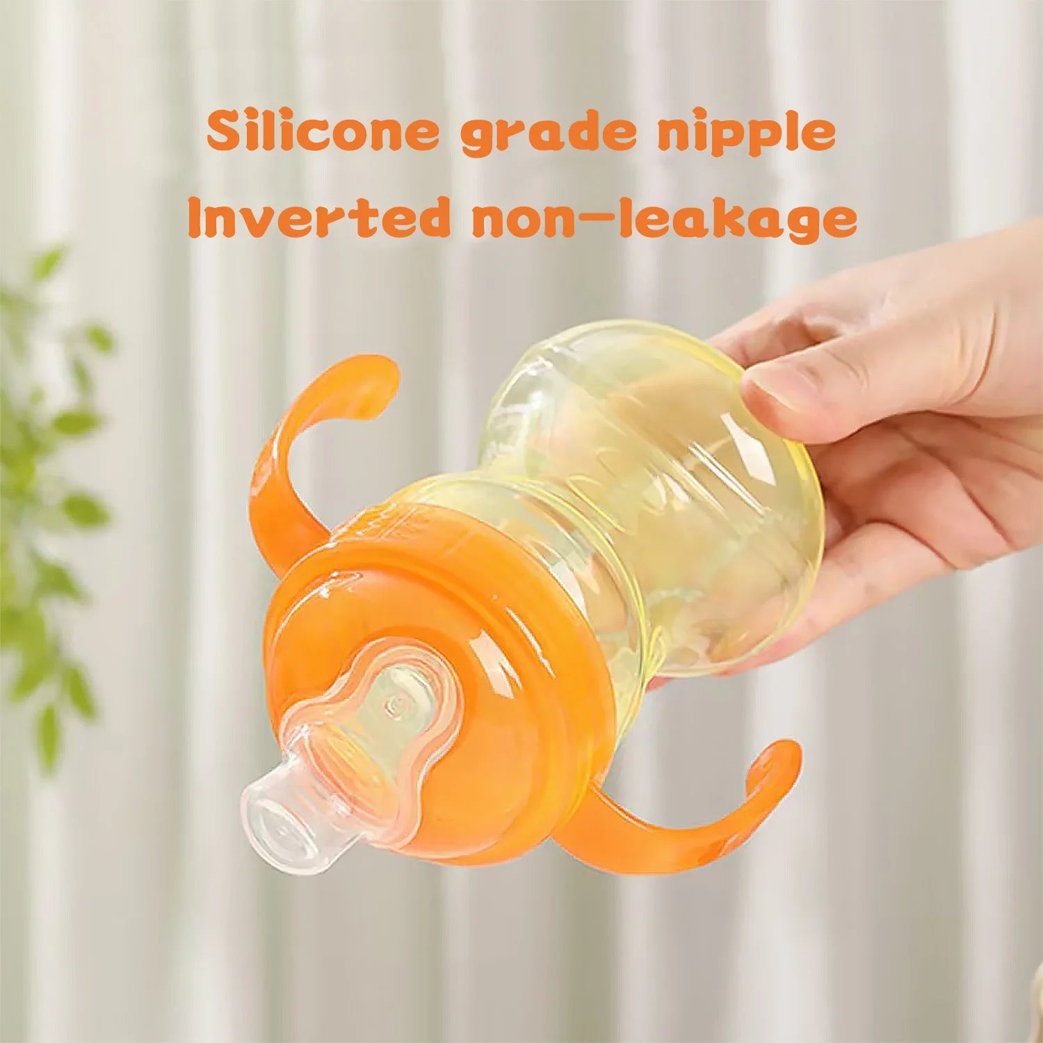 270ml children learn to drink cup anti bucking duck mouth cup baby more than one year old direct drinking milk cup