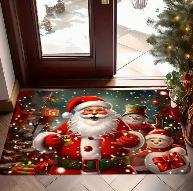 Christmas Gnome Pattern Door Mat Soft Carpet  Living Room Kitchen Bedroom Bathroom Laundry Room Christmas Christmas Home Decor