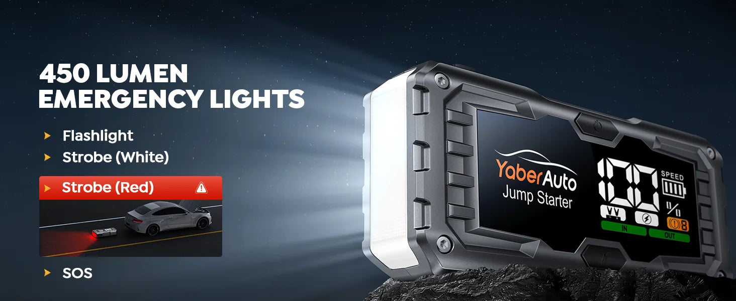 Yaber 4000A Car Jump Starter Power Bank Portable Car Battery Emergency Boosters Starting Device Car Starter 2025