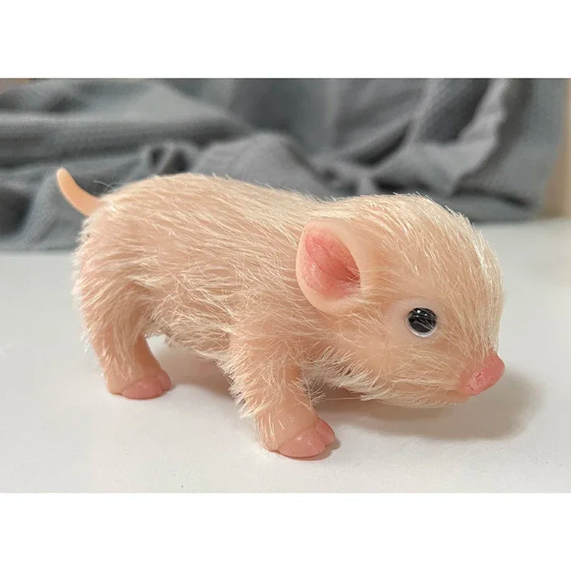 5inch Mini Reborn Doll Full Body Silicone Piglet Cute Lifelike Piglet Reborn Piggy Toys for Children Drop Shipping