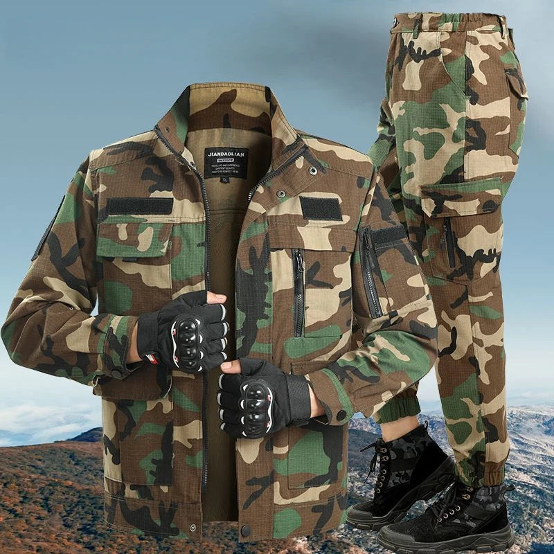 Ensemble de Travail Extérieur uniforme respirant  Camouflage Printemps