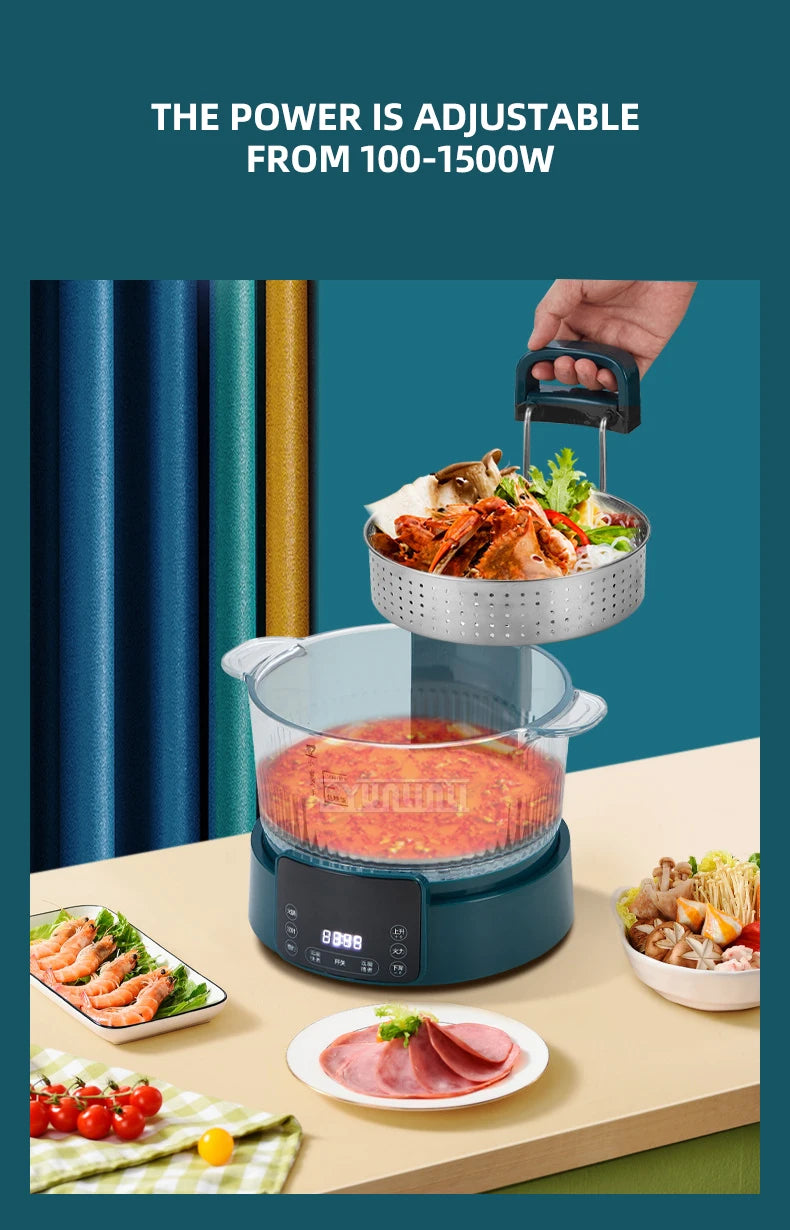 3L  Rice Soup Separation Lifting Electric Hot Pot Sugar-controlled Rice Cooker Household Intelligent Health Pot