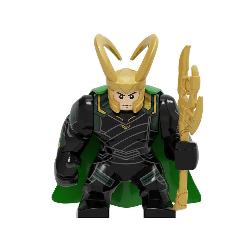 Hot Marvel movie Avengers DIY superhero 3D model character set building block assembly toy children's birthday gift boy girl