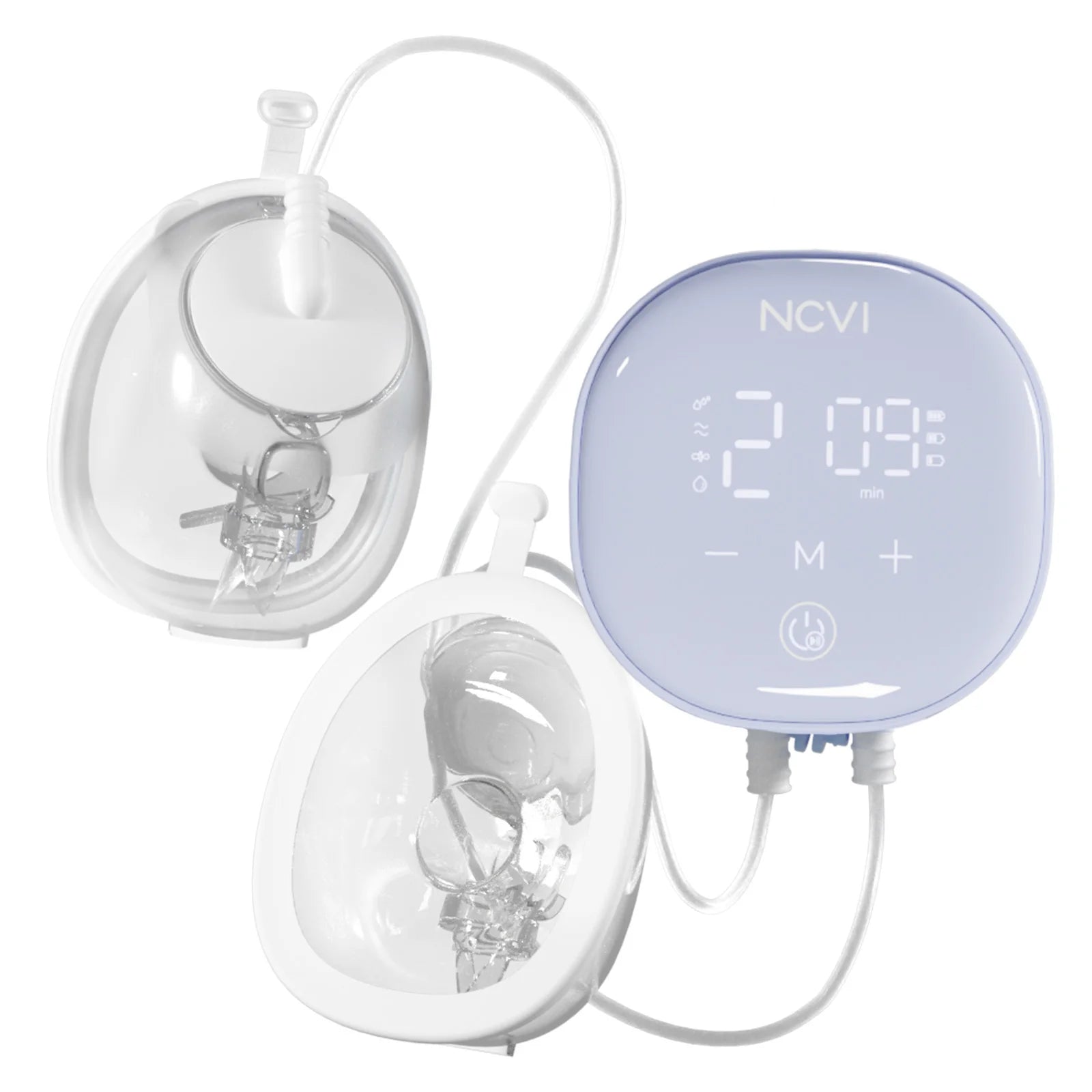 NCVI 2025 Hands Free Wearable Breast Pump,4 Modes 9 Levels,21/24/28mm, With Anti-Drip Cup Low Noise