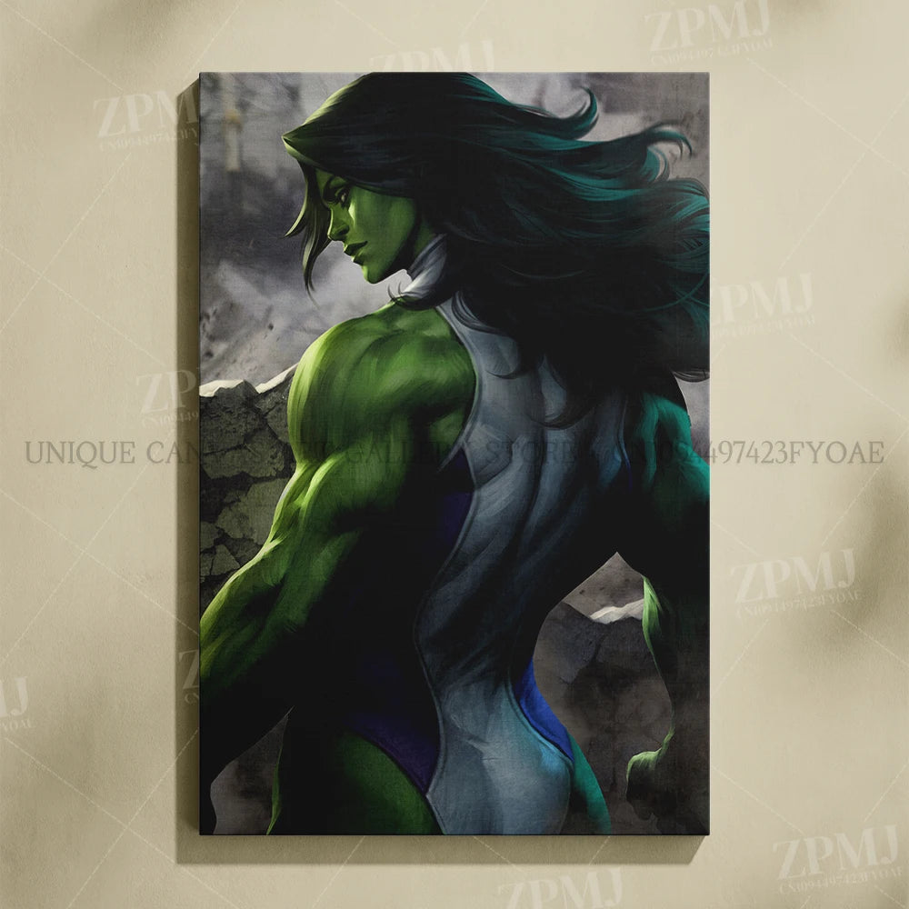 Marvel Comics Female Characters Canvas Pictures Home Decoration Paintings Poster HD Prints Wall Art The Avengers Room Frameless