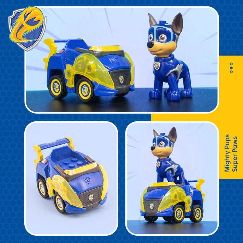 Genuine paw patrol Toy Set Boy Power Dog Super Team Warrior Car Child Rescue Patrol Car