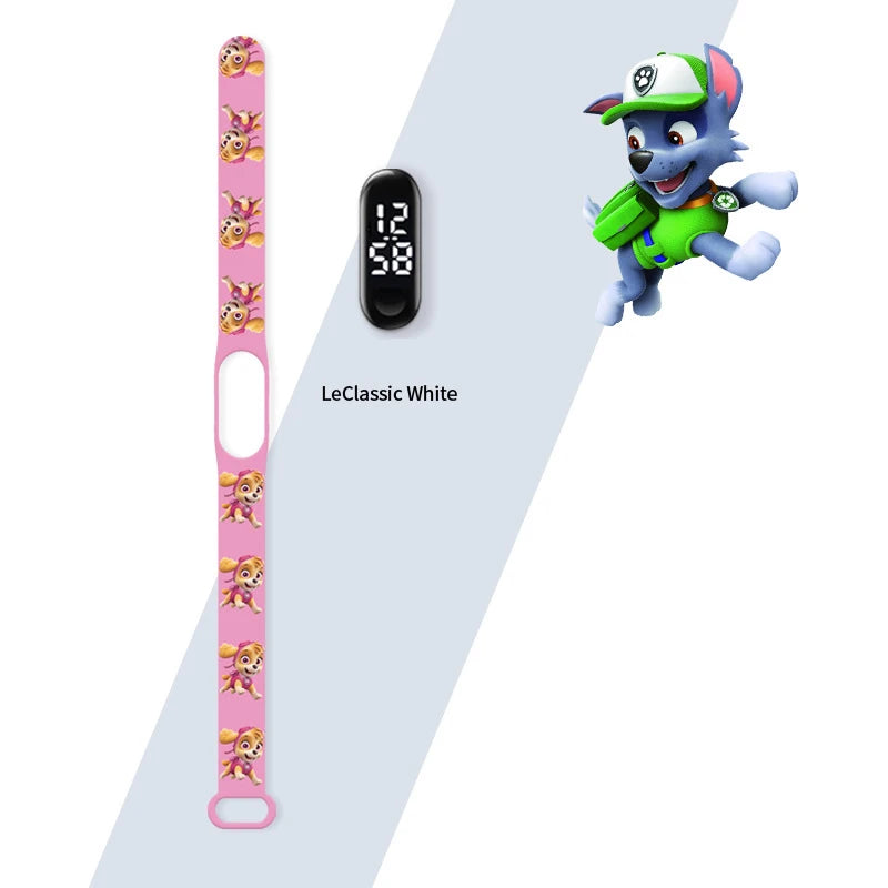Paw Patrol Watch Anime Children's Watches Chase Marshall Rubble LED Touch Electronic Waterproof Kids Watches Birthday Gifts