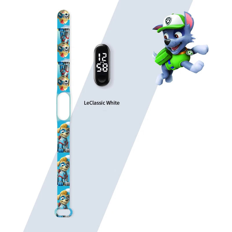 Paw Patrol Watch Anime Children's Watches Chase Marshall Rubble LED Touch Electronic Waterproof Kids Watches Birthday Gifts