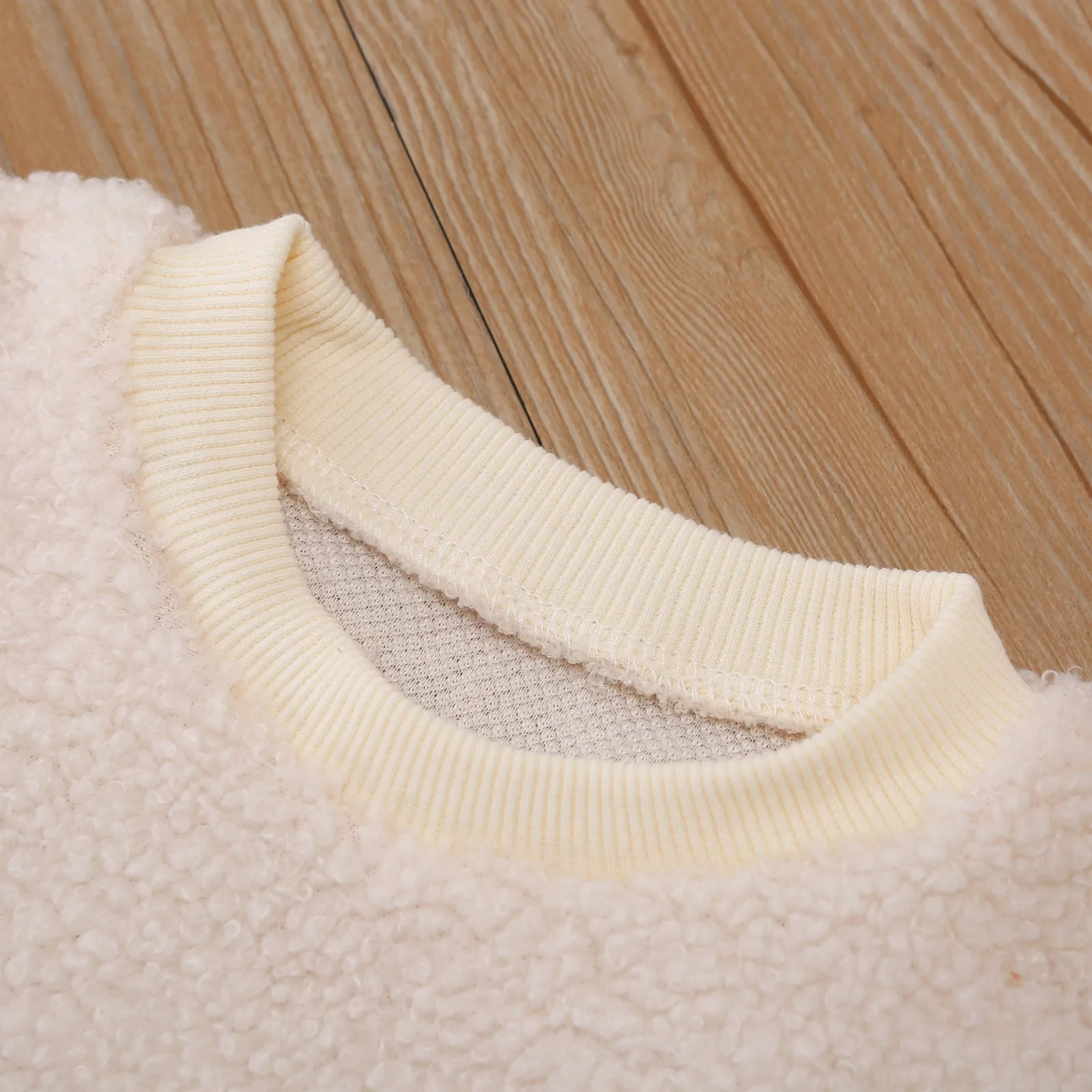 Baby Bear Embroidered Plush Onesie for Autumn Winter Comfortable Cotton Romper Suit for Infants And Toddlers