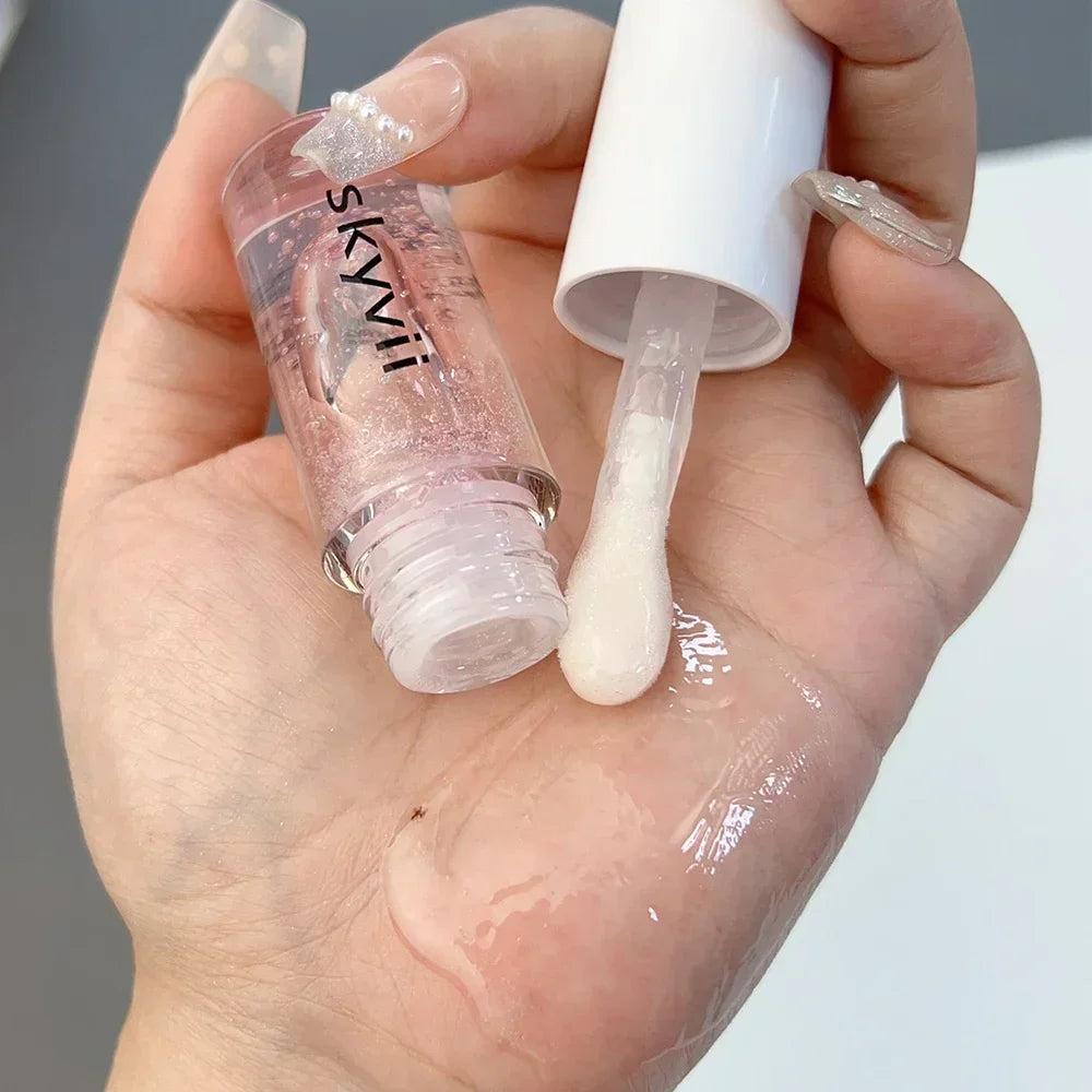 Strawberry Jelly Lip Oil Glossy Tint Glaze Lipstick Moisturize Liquid Fruit Jam Lip Beauty Treatment Transparent Hydrating Balm