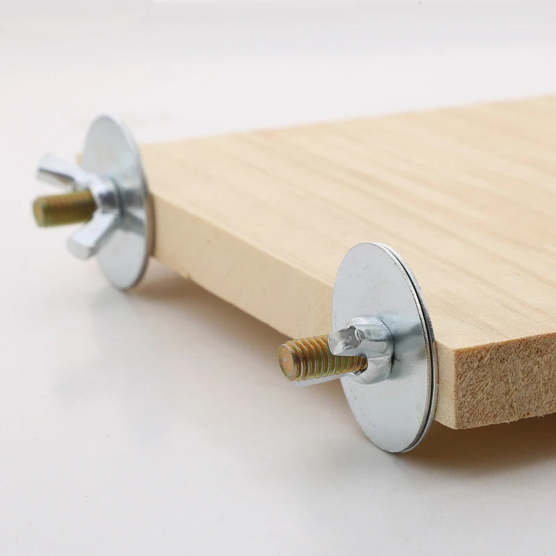 Parrot Toys New Swing Toy Wooden Bird  Perch Stand Playstand With Chewing Beads Playground for Budgie Birds Accessories for Cage