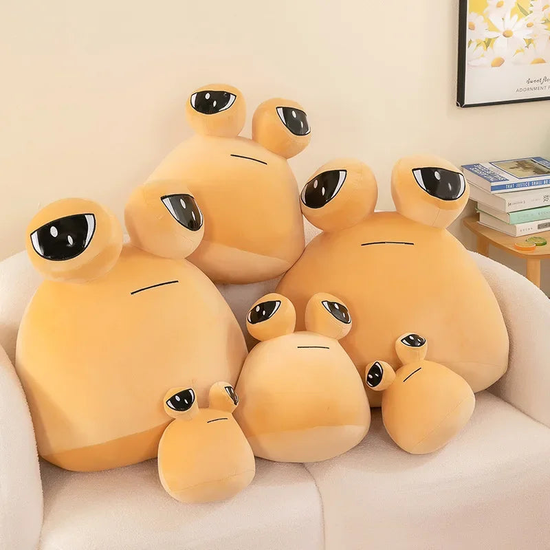 22/30/40/55cm My Pet Alien Pou Big Size Plush Toy Kawaii Alien Pet Dolls Cute Pou Stuffed Toys Soft Pillow Animal Gifts for Kids