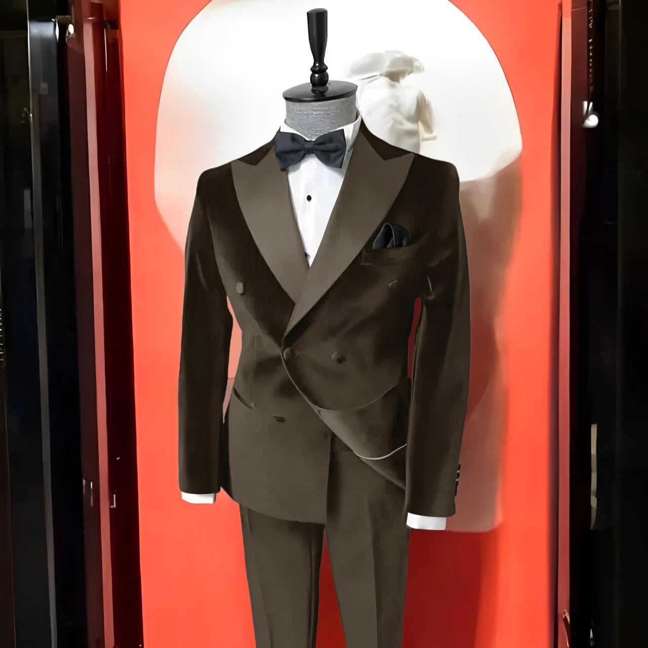 Costume en velours noir 2 pièces