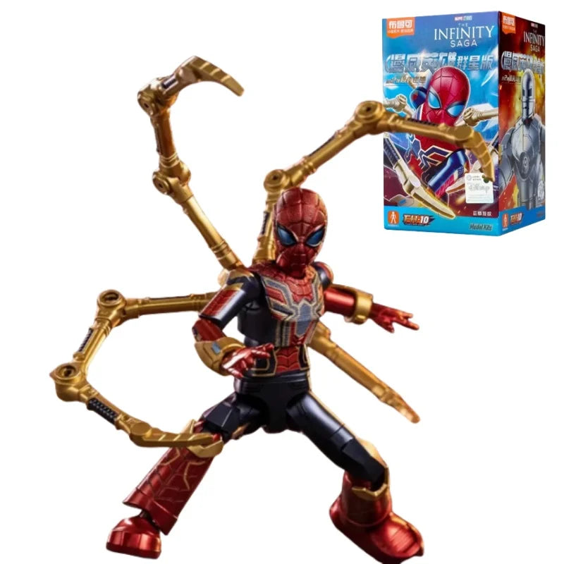 BLOKEES Marvel Building Blocks Galaxy Version 2 Unlimited Legend series Spider Man Iron Man Assembling Toy Model Ornaments Gifts
