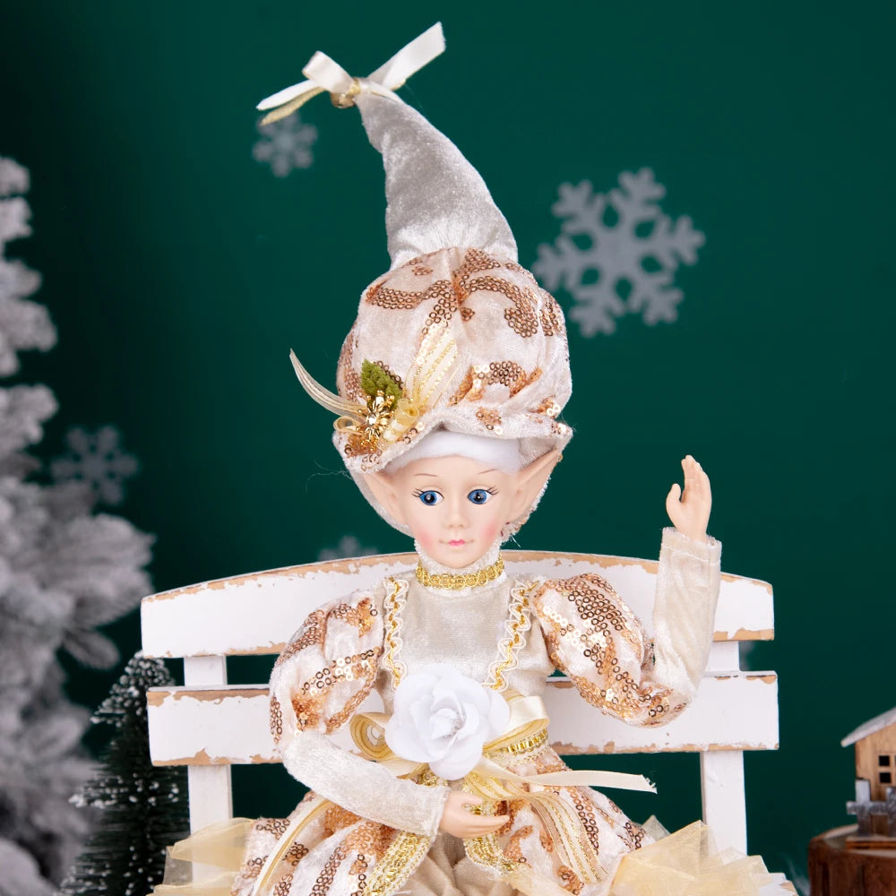 Hanging Decoration Navidad Natal 2025 New Year Gifts Elf Boy Dolls with Mask Christmas Tree Pendant Ornaments Elf Gifts
