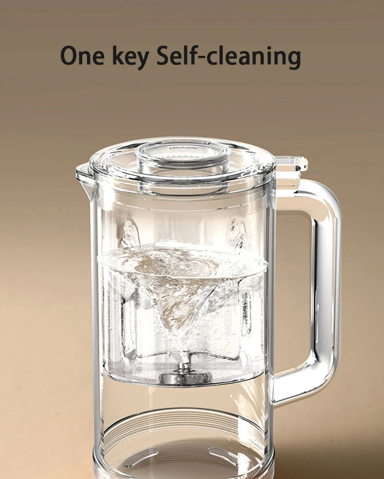 1500ML Soy Milk Machine Electric Juicer Blender Mixer Nut Milky Maker Wall Breaking Machine 10-leaf Blade Breakfast Machine