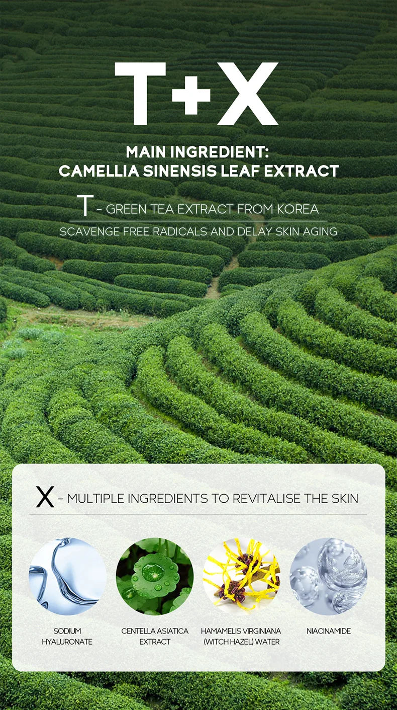 19pcs Gift Box Kit Green Tea Skin Rejuvenation Face Essence Korean Face Cream Fade Dark Circles Eye Cream Skin Care Products