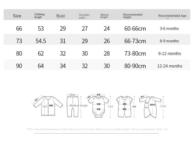 Newborn Baby Bottoming Climbing Clothes Autumn Pajamas Super Cute Baby Bodysuit Spring and Autumn