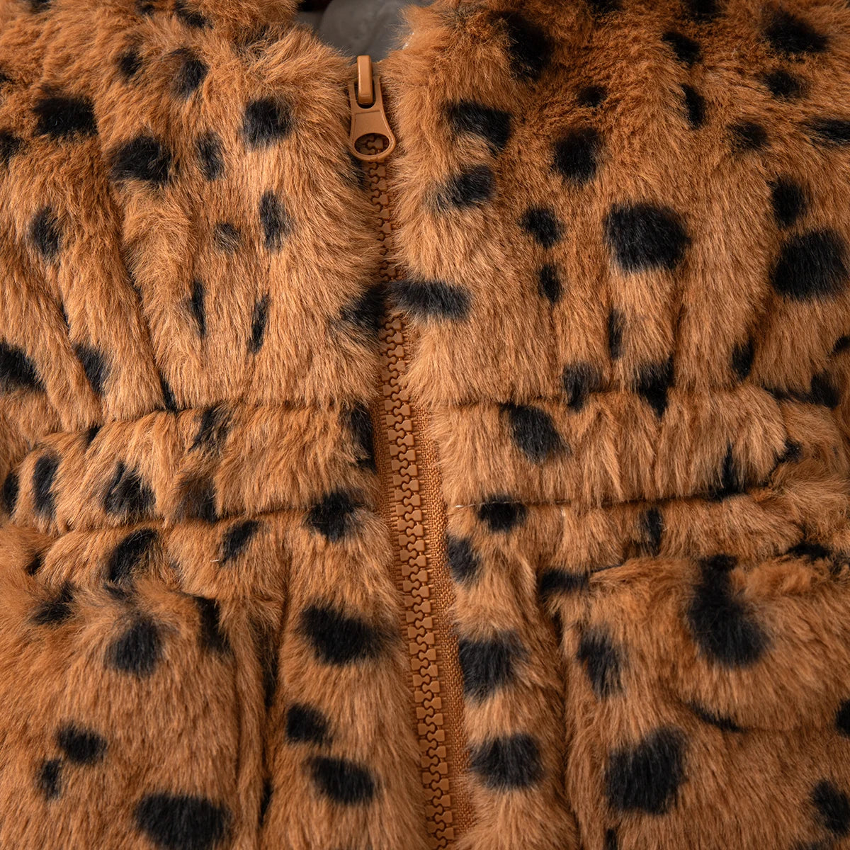 Baby Clothes Girl Winter Full Printed Spot Pattern Warm Lamb Suede Baby Girl's Outerwear Hooded Cute Casual Girl's Coat