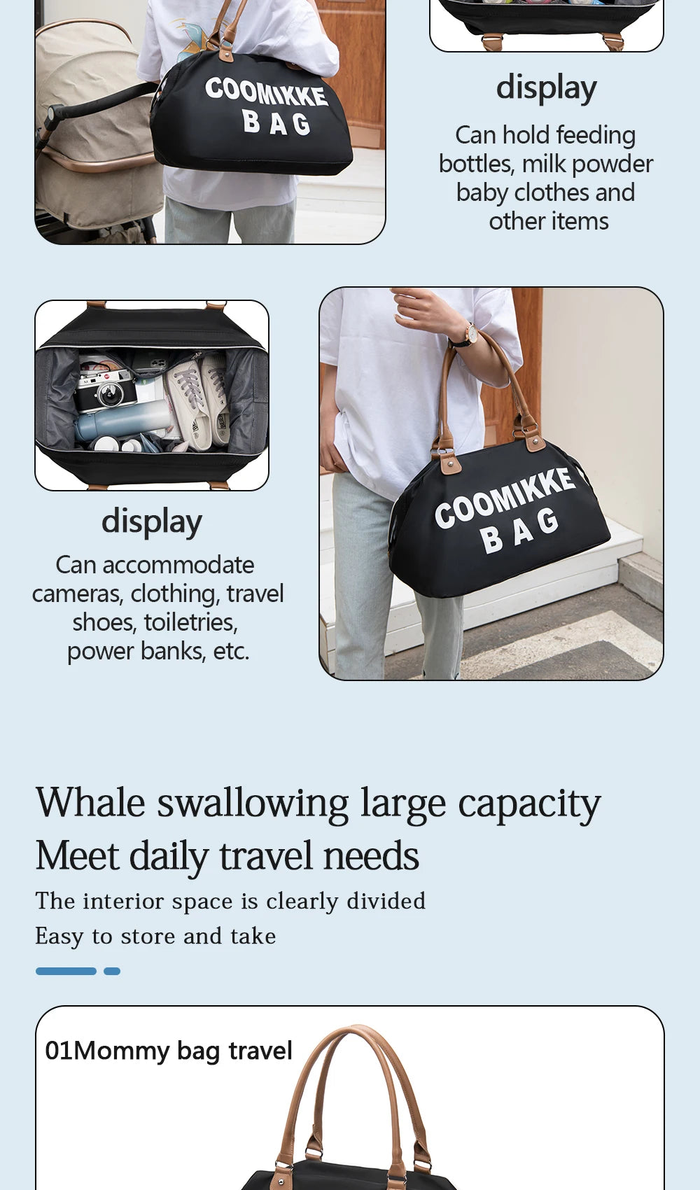 Backpack Bag Mummy Large Capacity Bag Mom Baby Multi-function Waterproof Outdoor Travel Diaper Bags For Baby Care