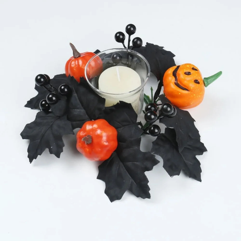 Berry Harvest Wreath Exquisite Workmanship Autumn Floral Wreath Maple Pumpkin Wreath High Quality Thanksgiving Day Decoration