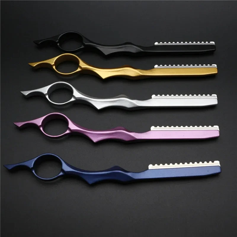 Lame de rasoir de coiffeur Rasoirs à cheveux tranchants  pour le visage . Coupe de cheveux Coupe fine Amincissement .