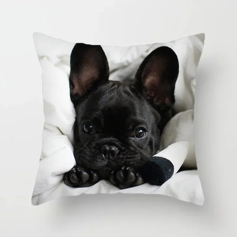 Golden Retriever Pet Dog Pattern Printed Pillow Cover Fashionable Luxury Home Decoration Office Seat Cushion Cover