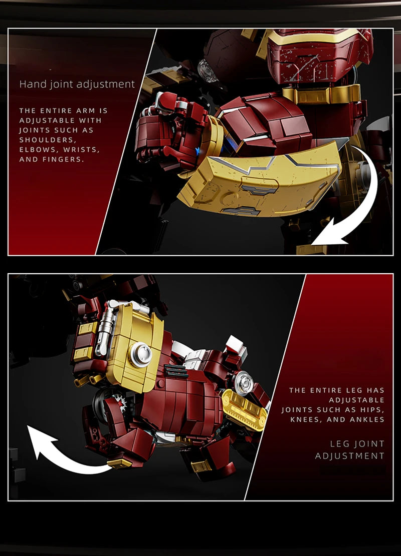 Superheroes MOC Building Blocks 2600+Pcs Marvel Iron Man Bricks Set Room Ornament DIY Toys Christmas Gifts for Kids Boys Adult