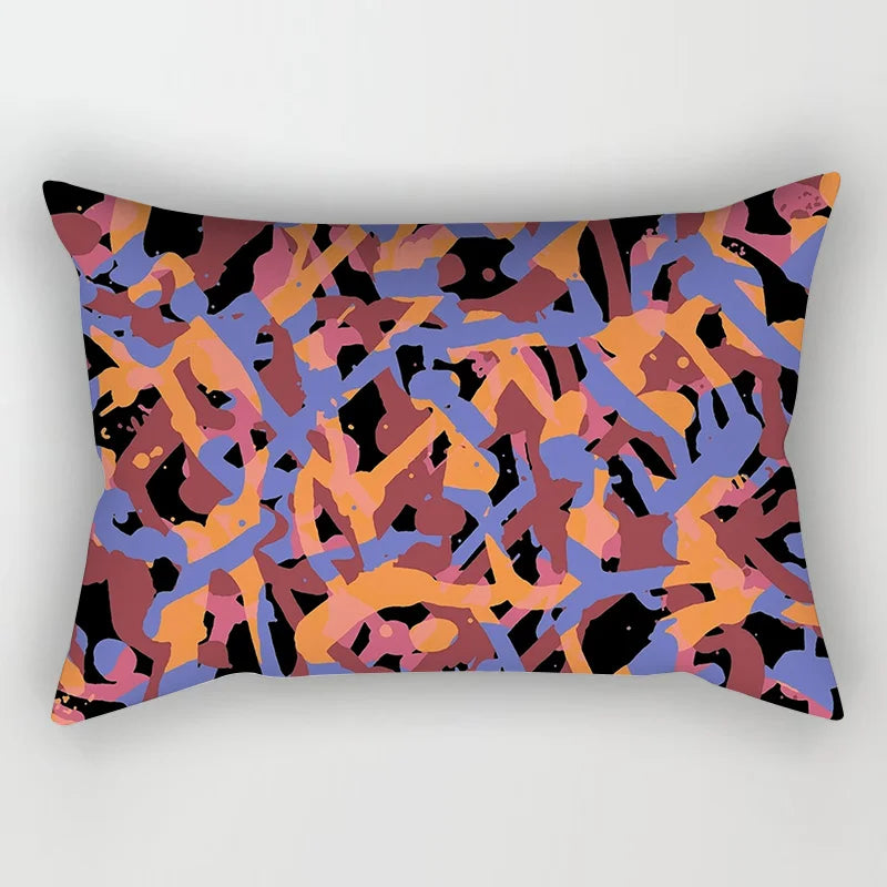 Soft Waist Pillowcase Morandi Geometric Artistic Pattern Household Bedroom Bed Pillowcase Nordic-style Decorative Pillowcase