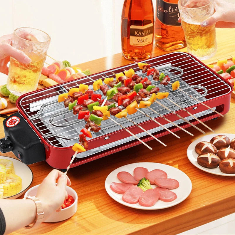 2025 NEW Zibo Barbecue Electric Barbecue Pan  Multi functional Barbecue Grill Rack Electric Barbecue skewers Fried Barbecue Pan