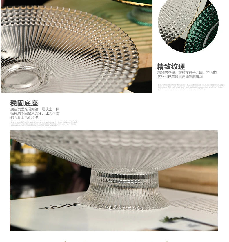 Kitchen Storage Plates Reusable Containers Washing Tray Plates Advanced Luxury Vassoio Portaoggetti Decoration Accessories