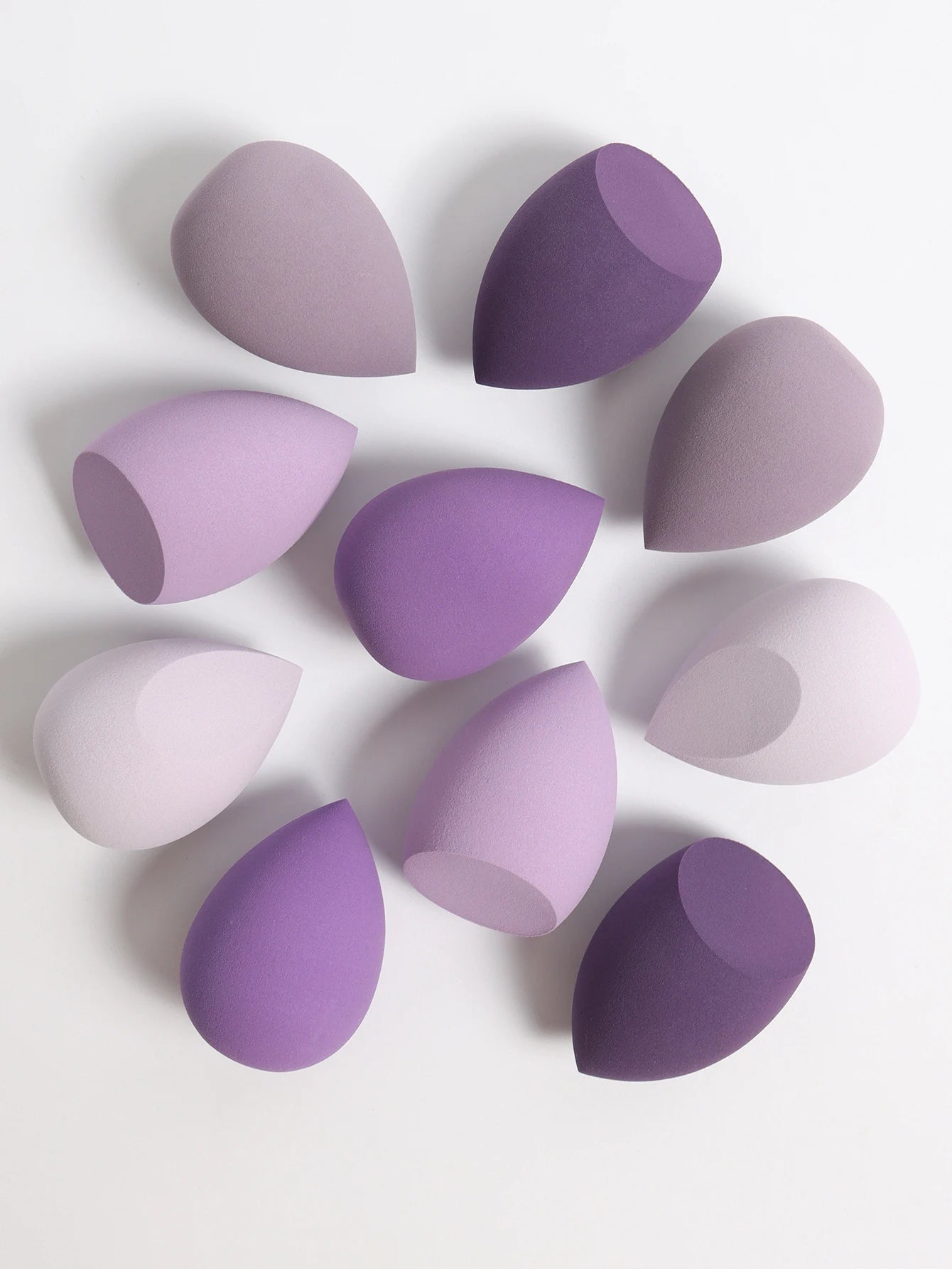 30 Beauty Eggs (Makeup Sponges) Foundation Make-Up Mixed Beauty Sponge, Liquid, Cream and Powder Without Blemish, Multi-Color C