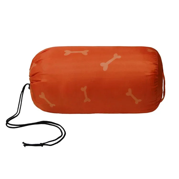 Dog Sleeping Bag Bone Pet Sleep Mat Outdoor Camping Warm Kennel Pad Dog Bed Blanket dog beds for medium dogs pet supplies puppy