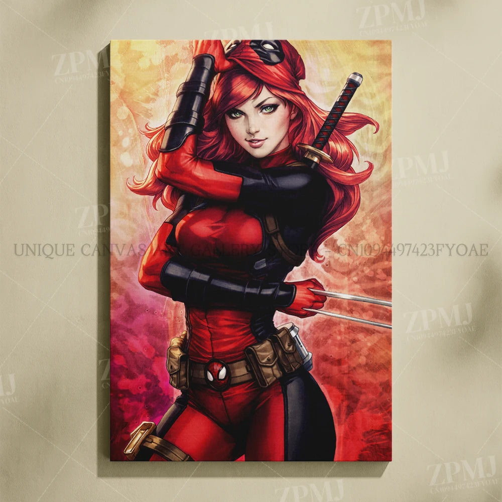 Marvel Comics Female Characters Canvas Pictures Home Decoration Paintings Poster HD Prints Wall Art The Avengers Room Frameless