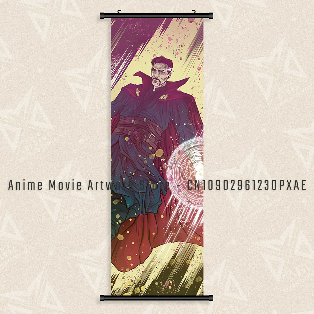 Marvel The Avengers Wall Art Scrolls Pictures Movie Characters Poster Hanging Painting Iron Man Canvas Print Home Decor Mural