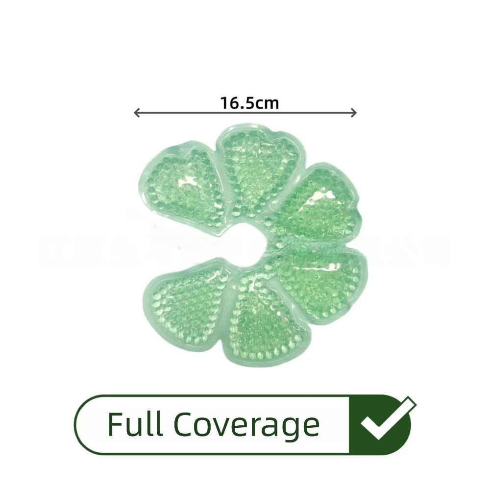 2pcs Petal Design Breast Therapy Pads Ice Compress Reusable Breastfeeding Gel Pads Ice Pack Pain Relief Patch