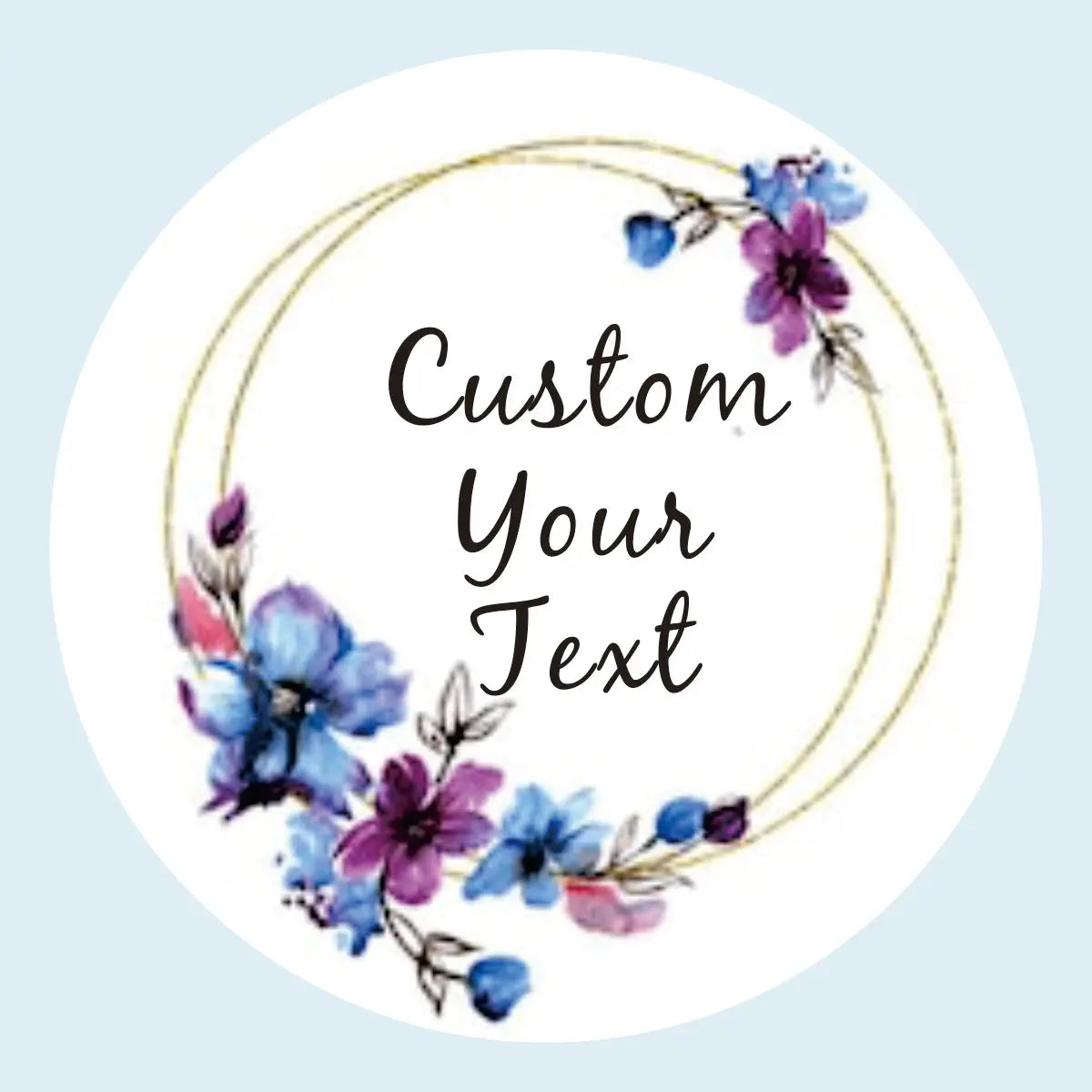96 Pcs Personalized Round Circle Label Stickers Custom Name Date Thank You Stickers for Bridal Shower Party Favors