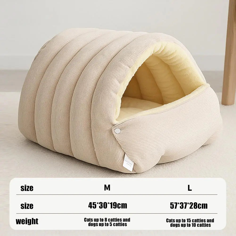 Winter Warm Pet Sleeping Nest Four Seasons Soft Cat Cave Bed Kitten Nest Kennel Pet Supplies For Cats Dogs Puppy