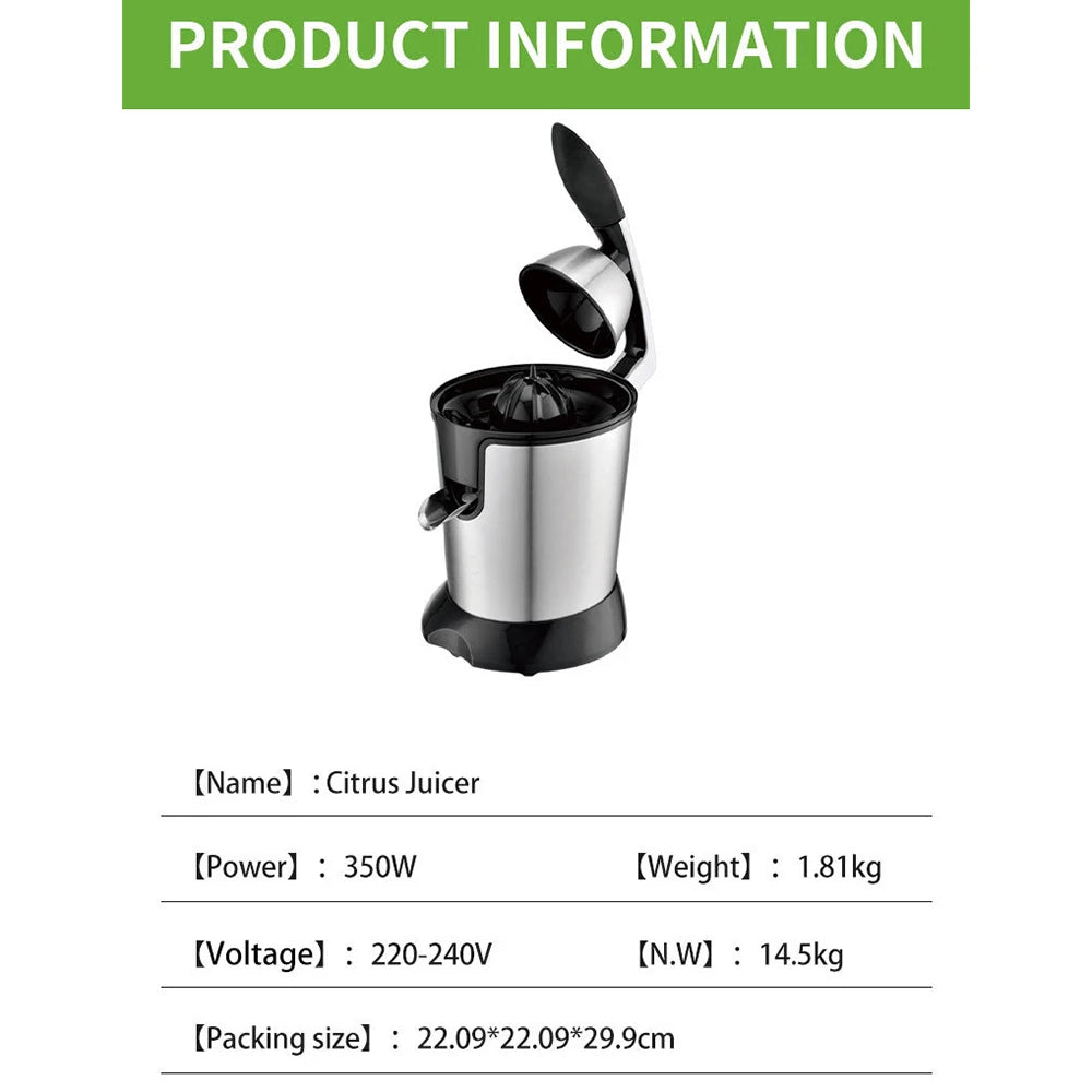 110V 220V Electric Juicer Portable Blender Stainless Steel Hand Press Squeezer 400ML Fruit Mixer Machine Kitchen Juice Maker 믹서기