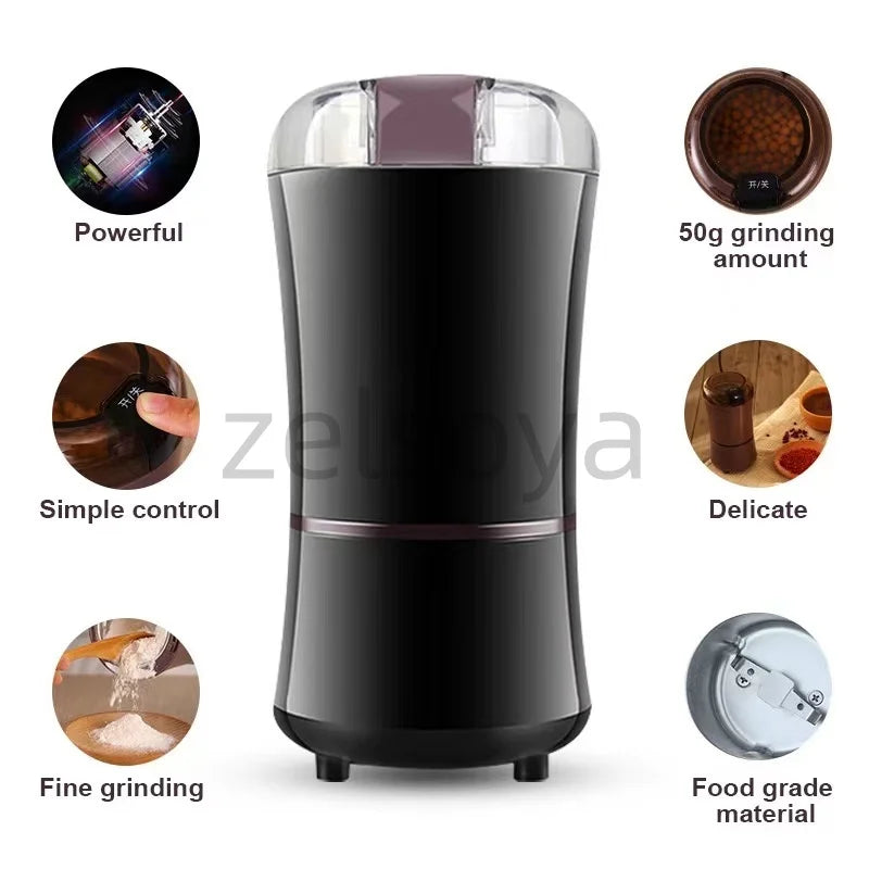 Electric bean grinder Coffee machine Home hand grinder hand coffee bean grinder Portable automatic grinder
