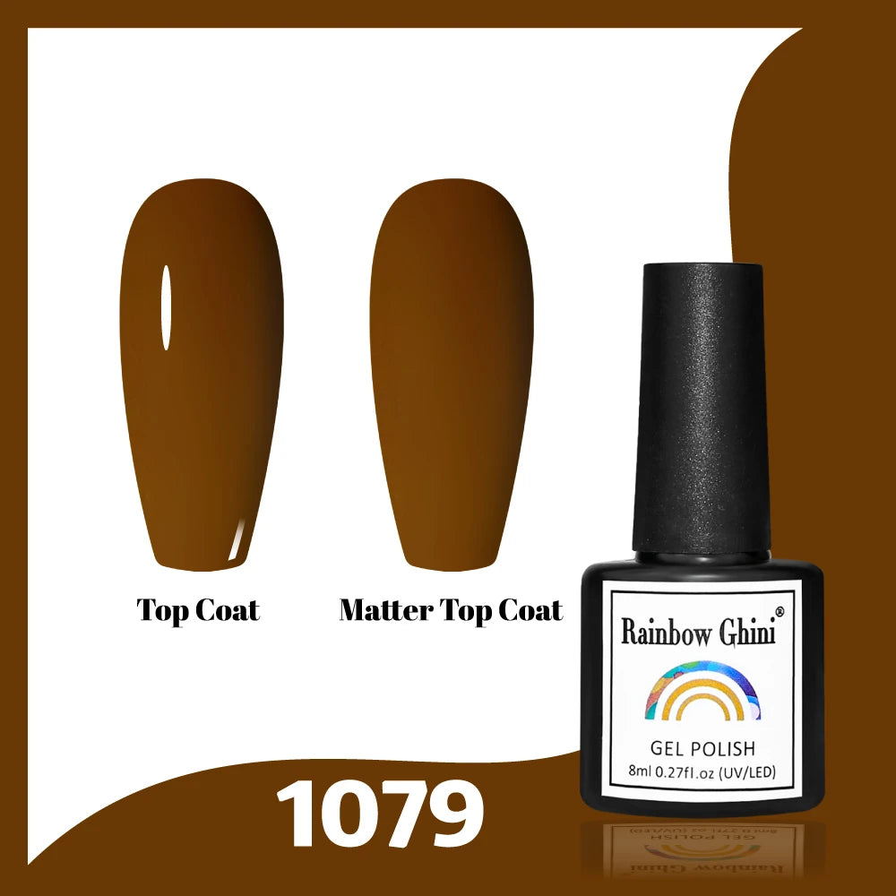 Gel Vernis à ongles semis permanents Paillettes 8Ml 150 couleurs