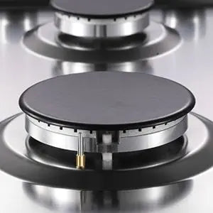 Stainless Steel Gas Hob Automatic Flame Protection 2 Bulbs | Dual Fuel Natural Gas/Propane Built-in/Freestanding 2400W 220-240V