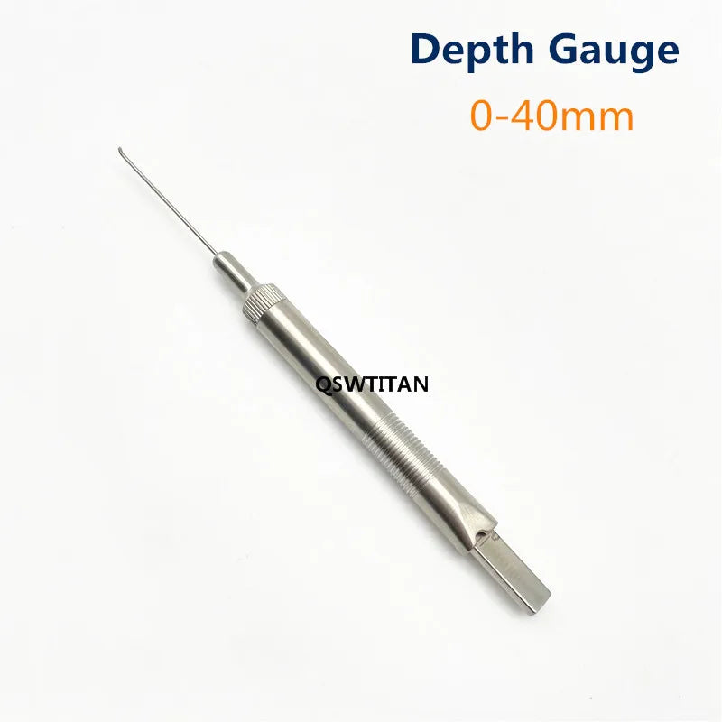 Depth Gauge 0mm to 30mm /60mm/40mm/90mm High quality Depth Gauge orthopedics Veterinary surgical Instruments